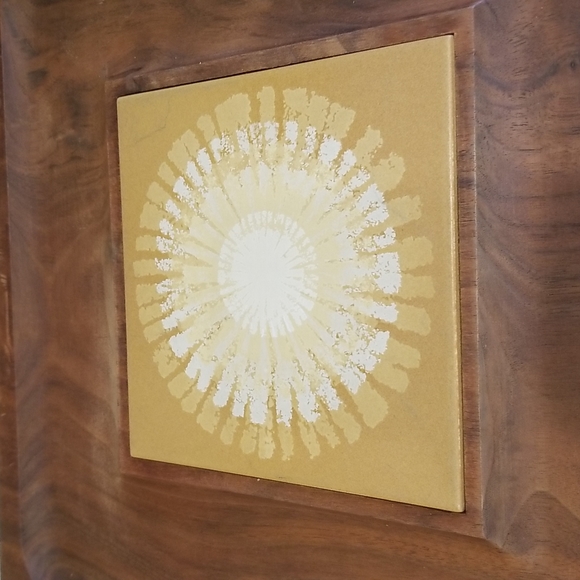 Mid-century modern teakwood appetizer tray - Picture 2 of 4